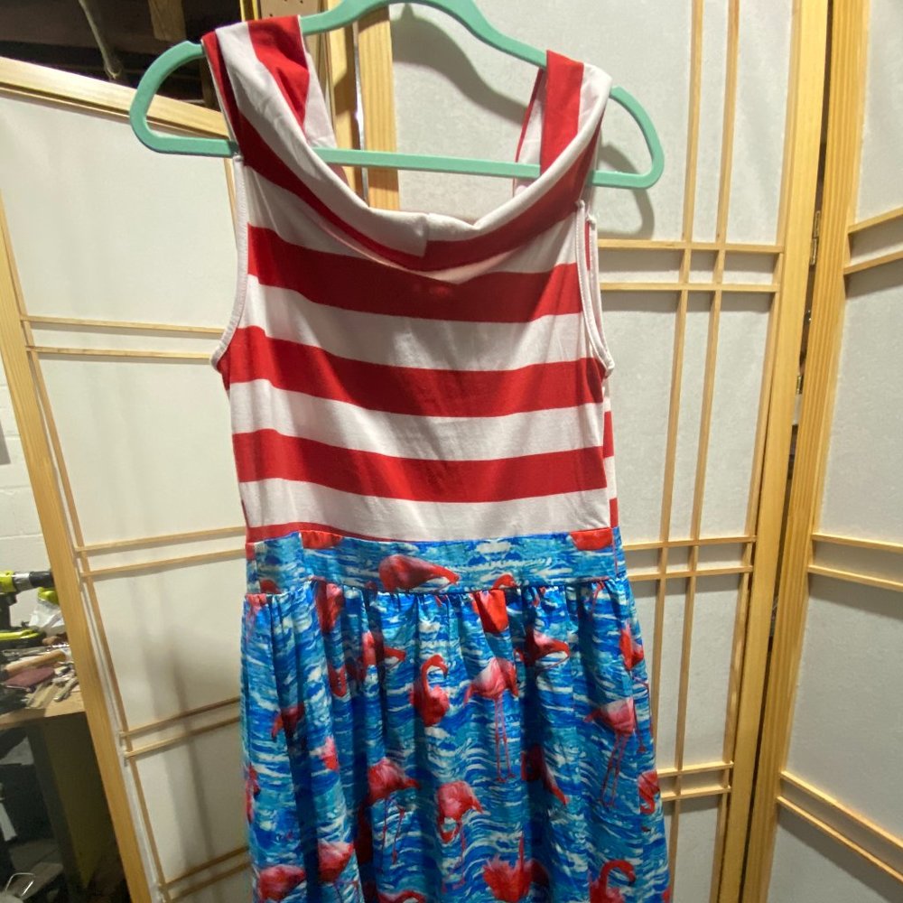 Flamingo Sleeveless Dress